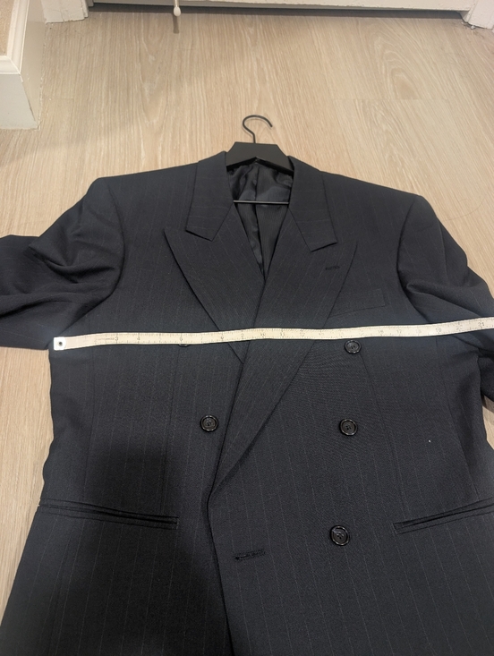Pierre Balmain Vintage Black St Tropez Blazer with Pinstripes - Picture 9 of 12